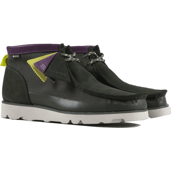 clarks shoes wallabee 2.0 gore-tex (green combi)