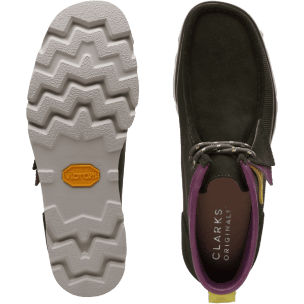 clarks shoes wallabee 2.0 gore-tex (green combi)
