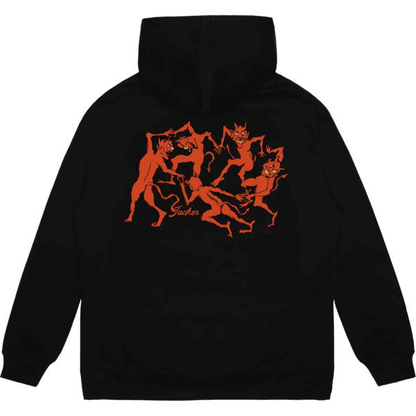 jacker sweatshirt hood devils dance (black)