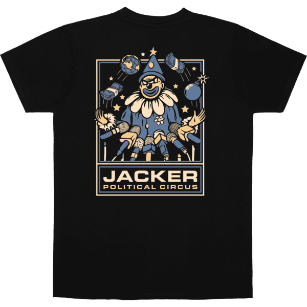 jacker tee shirt political circus (black)