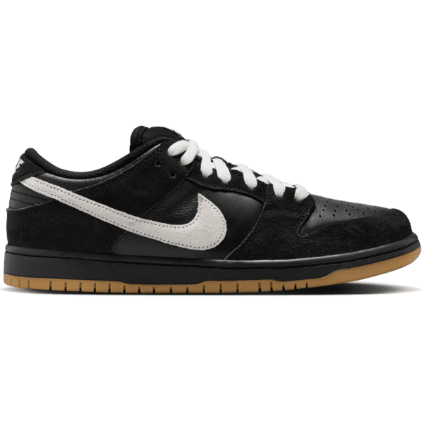 nike sb shoes dunk low pro (black/white/black/gum)