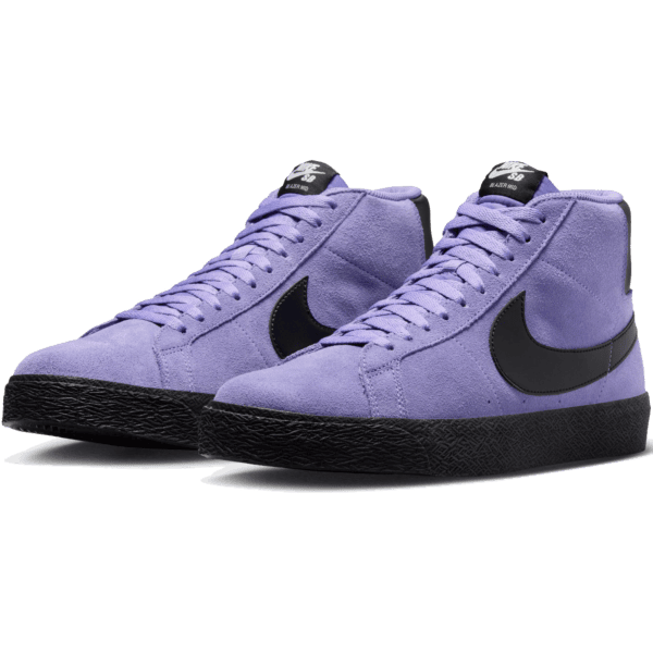 nike sb shoes zoom blazer mid (dusty amethyst/black)