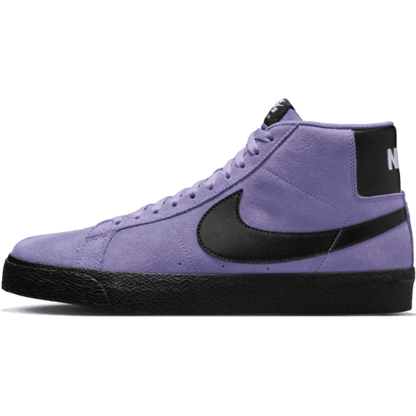 nike sb shoes zoom blazer mid (dusty amethyst/black)
