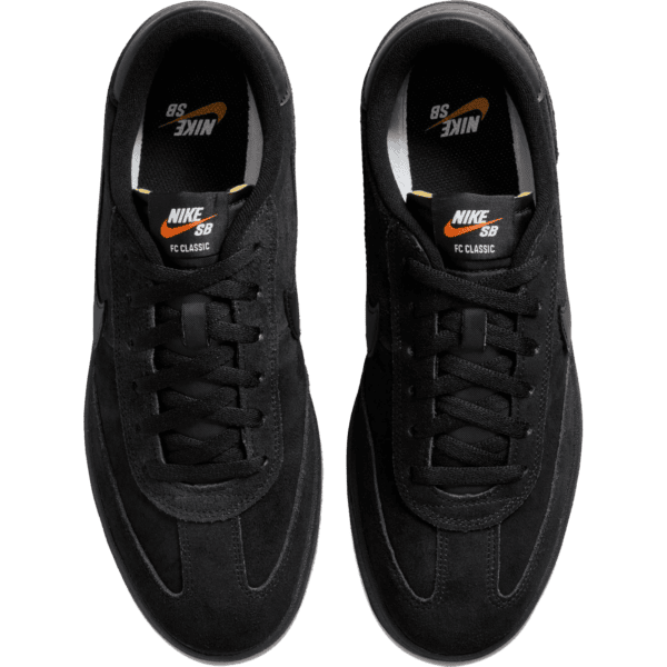 nike sb shoes fc classic (black/black/black/vivid orange)