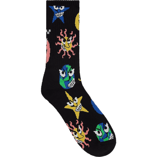 vans socks skate clay (black)
