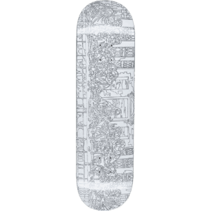 fucking awesome board blue and white outline gino iannucci 8.25
