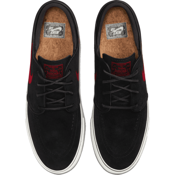nike sb shoes zoom janoski og+ (black/university red)