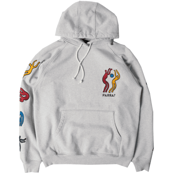 parra sweatshirt hood la chambre nuit (heather grey)
