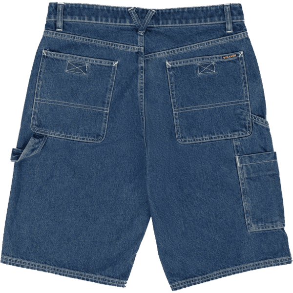 volcom short labored denim utility (indigo ridge wash)
