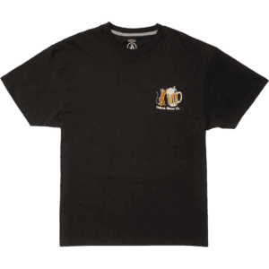 volcom tee shirt curious cat (black)