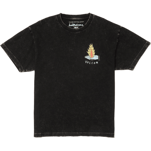 volcom tee shirt lse fa bob mollema 1 (light acid black)