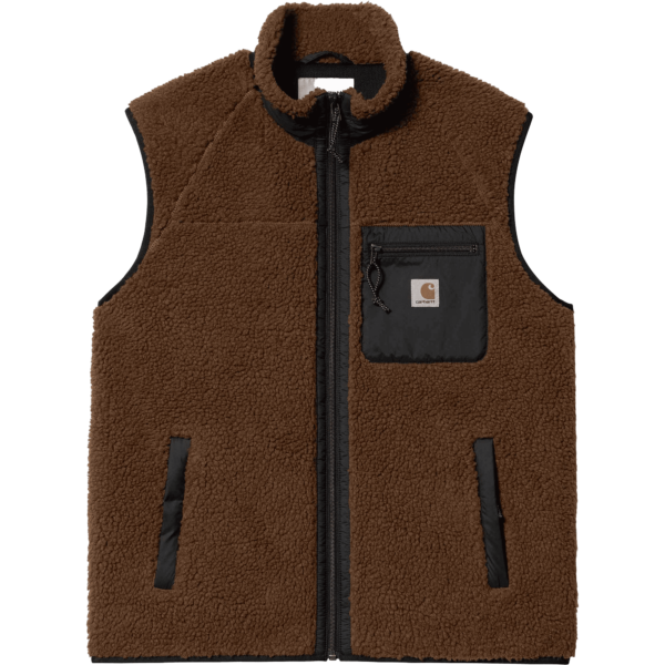 Carhartt WIP jacket vest polar prentis liner (deep h brown)
