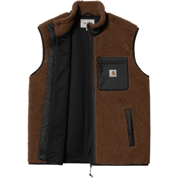 Carhartt WIP jacket vest polar prentis liner (deep h brown)