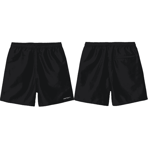 Carhartt WIP short boardshort swim trunk chase (black/gold)