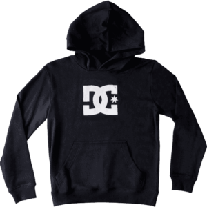 dc sweatshirt kids hood star (black)
