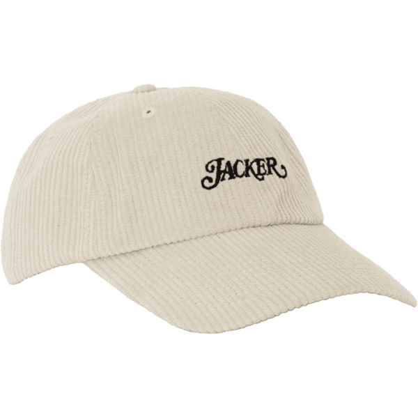 jacker cap 6 panel cord keychain (beige)