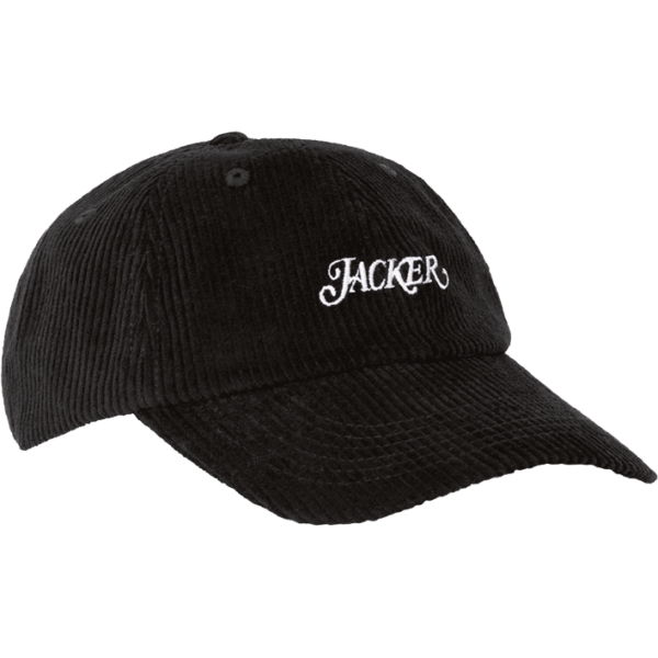 jacker cap 6 panel cord keychain (black)
