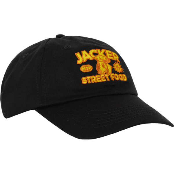 jacker cap 6 panel hot doggy (black)
