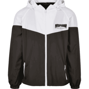 montpellier skateboard jacket windbreaker mtpsk8 (black/white)