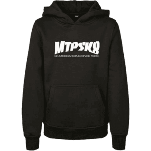 montpellier skateboard sweatshirt kids bud hood mtpsk8 (black)