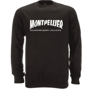 montpellier skateboard sweatshirt kids crew (black)