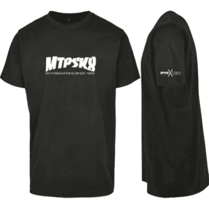 montpellier skateboard tee shirt kids bud mtpsk8 (black)