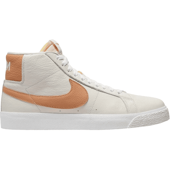 nike sb shoes orange label zoom blazer mid iso (white/lt cognac)