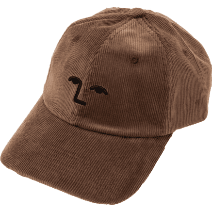 nnsns cap baseball polo cord face off (dark brown)