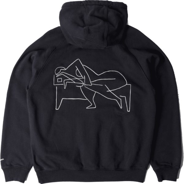parra sweatshirt hood sleep now (black)
