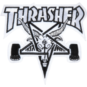 thrasher patch skategoat (black/white)