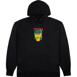 thrasher sweatshirt hood talk shit gonz (black)