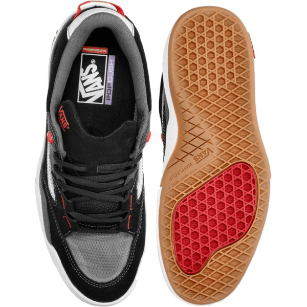 vans shoes skate 2 wayvee (black/white/red)