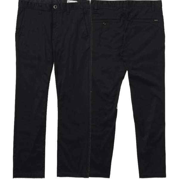 volcom pants chino frickin modern stretch (black)