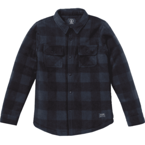 volcom shirt kids ls bowered fleece (navy)