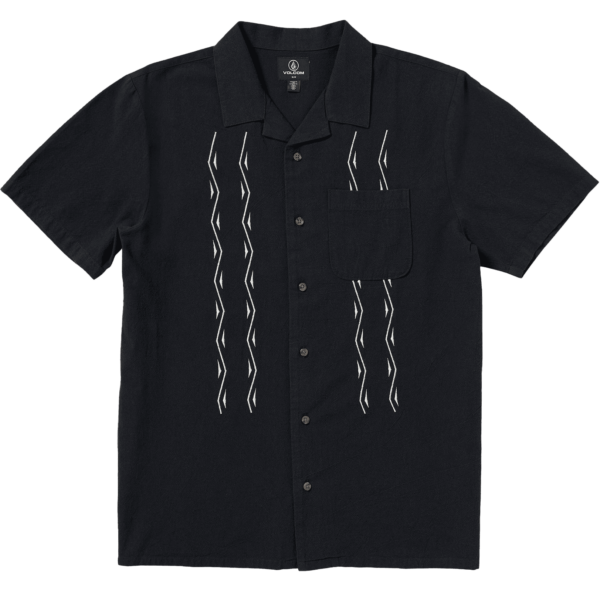 volcom shirt short sleeves bayamostone (black)