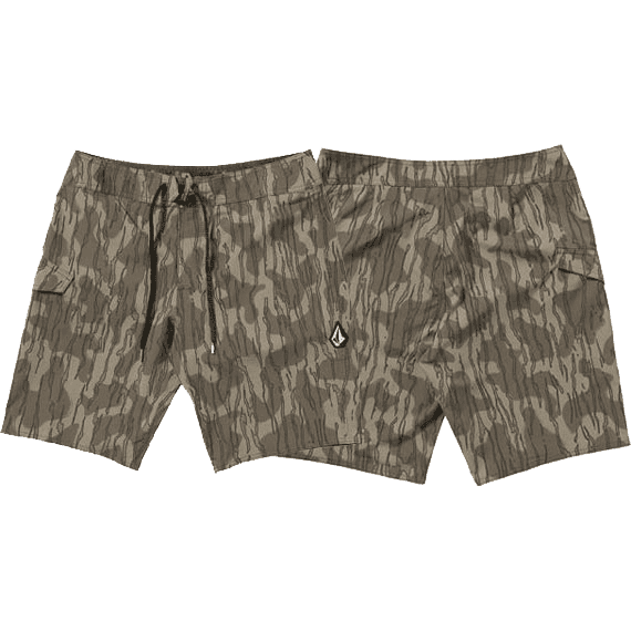 volcom short boardshort trunk lido solid mod 20 (brindle)