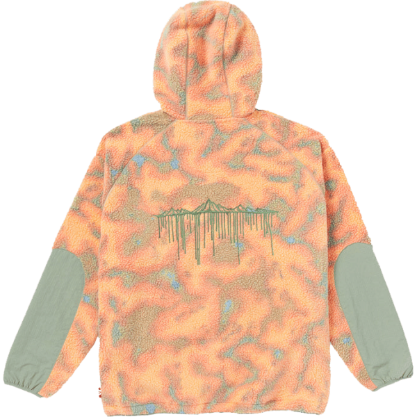 volcom sweatshirt hooded zip polar iguchi (tigerlily)