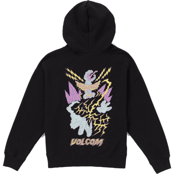 volcom sweatshirt kids hood fa tetsunori (black)