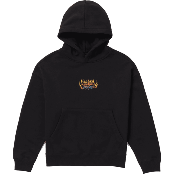 volcom sweatshirt kids hood trux (black)