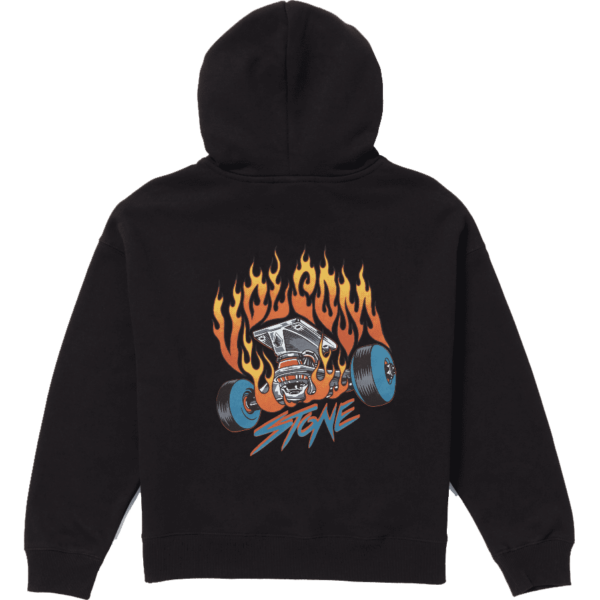 volcom sweatshirt kids hood trux (black)