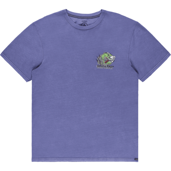volcom tee shirt crazee wheel (ballpoint blue)