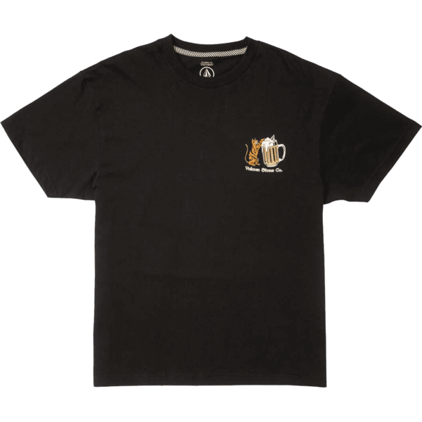 volcom tee shirt bsc catv (black)