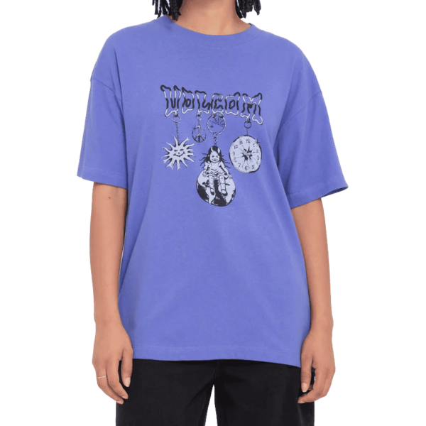 volcom tee shirt girls fa keutchi (ballpoint blue)