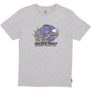volcom tee shirt kids skate fast (heather grey)