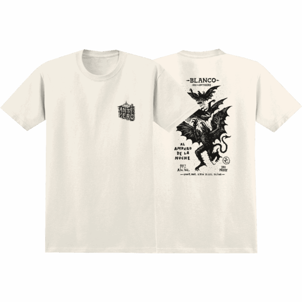 antihero tee shirt carnales blanco (cream)
