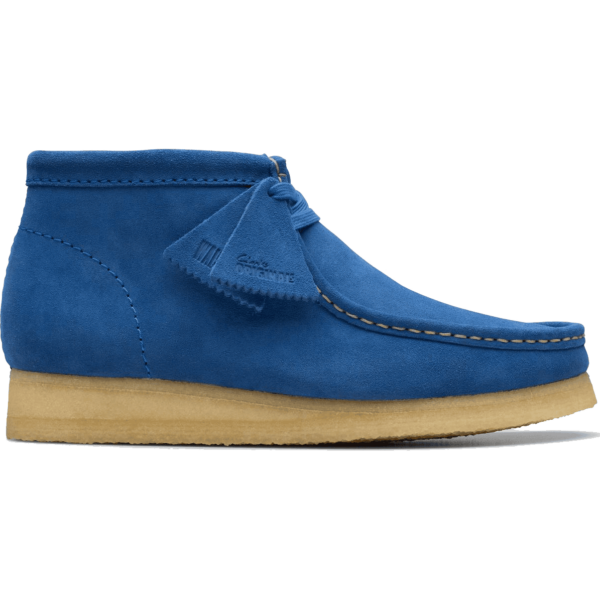 clarks shoes wallabee boot (blue/suede)