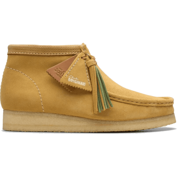 clarks shoes wallabee boot (golden tan/suede)