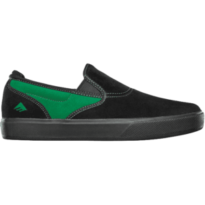 emerica shoes wino g6 slip-cup (black/green)