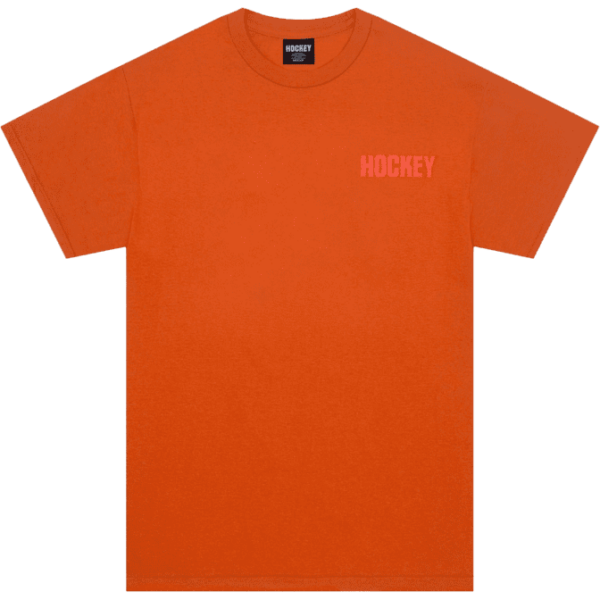 hockey tee shirt flamable (orange)