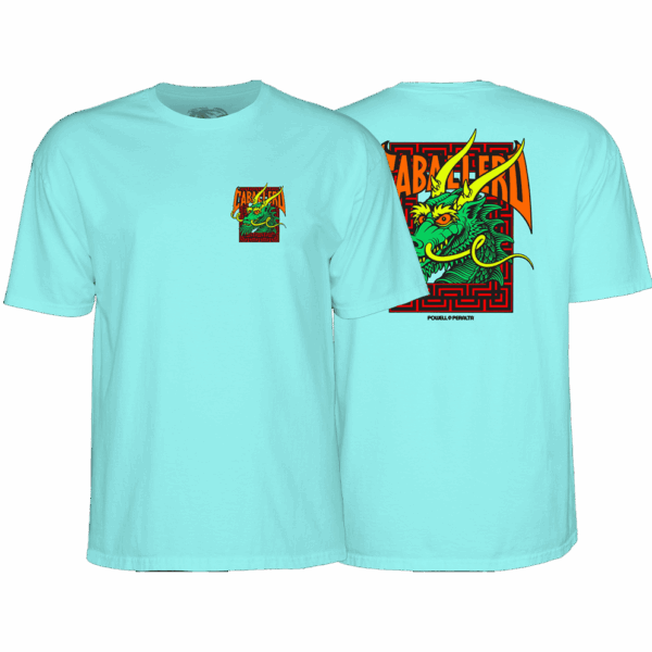 powell peralta tee shirt cab street dragon (celadon)